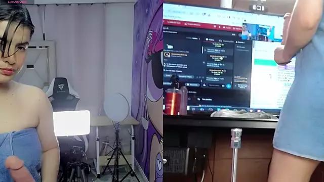 Girls and cam to cam: Watch as these sophisticated entertainers uncover their stunning costumes and curvaceous curves online!